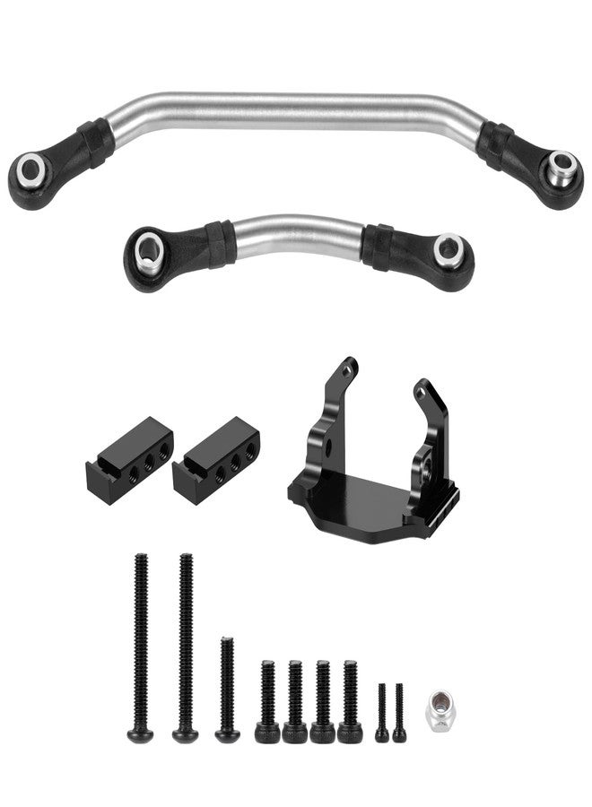 QUE-T Aluminium Servo Mount with Steering Tie Rods Linkage for 1:18 TRX TRX4-M TRX4M RC Crawler Car - Image 1